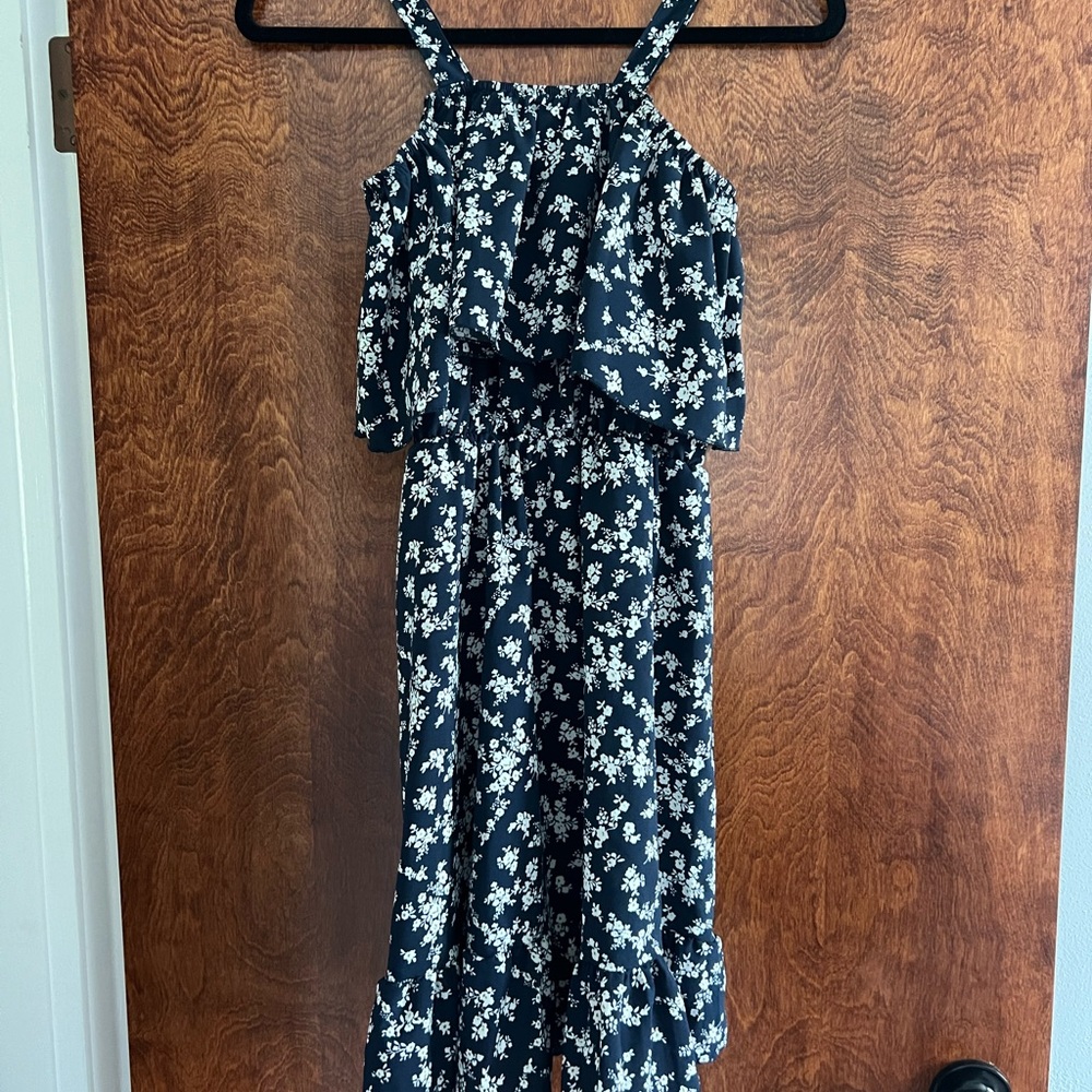 Floral‎ Dress in Navy Blue size S